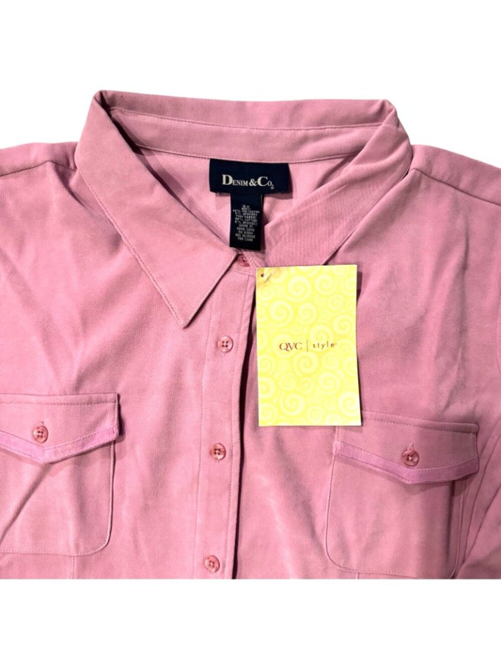 Denim & Co Violet Two Piece Set – Women's Plus Size 3X - NEW with tags - Picture 2 of 6